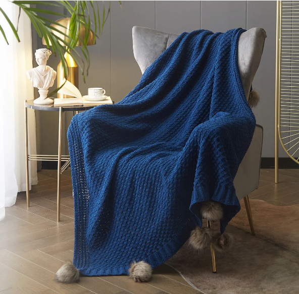 Dorsey Knitted Throw Blanket 50" x 60"