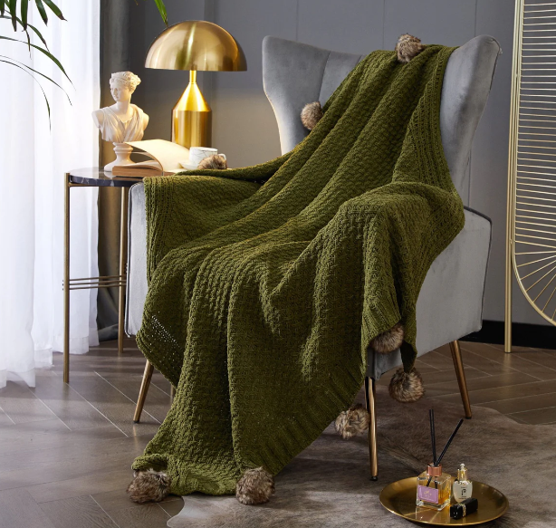 Dorsey Knitted Throw Blanket 50" x 60"