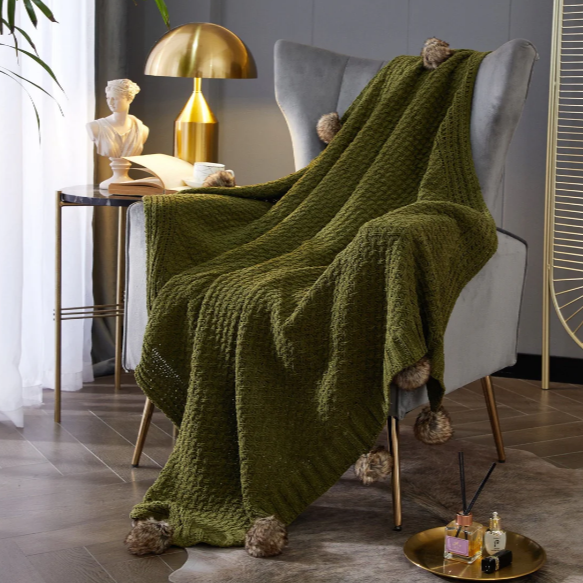 Dorsey Knitted Throw Blanket