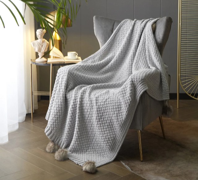 Dorsey Knitted Throw Blanket 50" x 60"