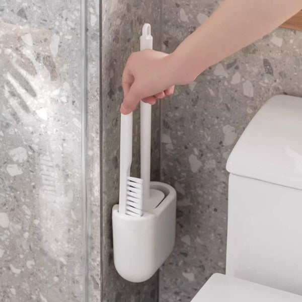 Wall-Mounted Toilet Brush Set