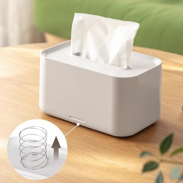 Spring-Loaded Tissue Box