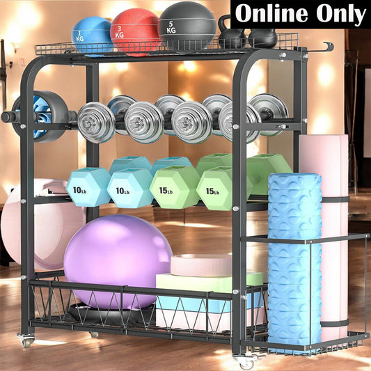Heavy Duty Home Gym Dumbbell Storage Rack