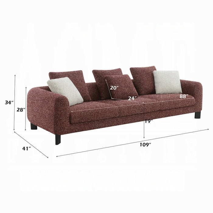Marde Sofa w/6 Pillows