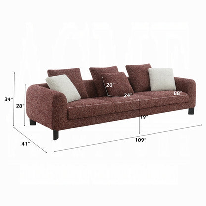 Marde Sofa w/6 Pillows