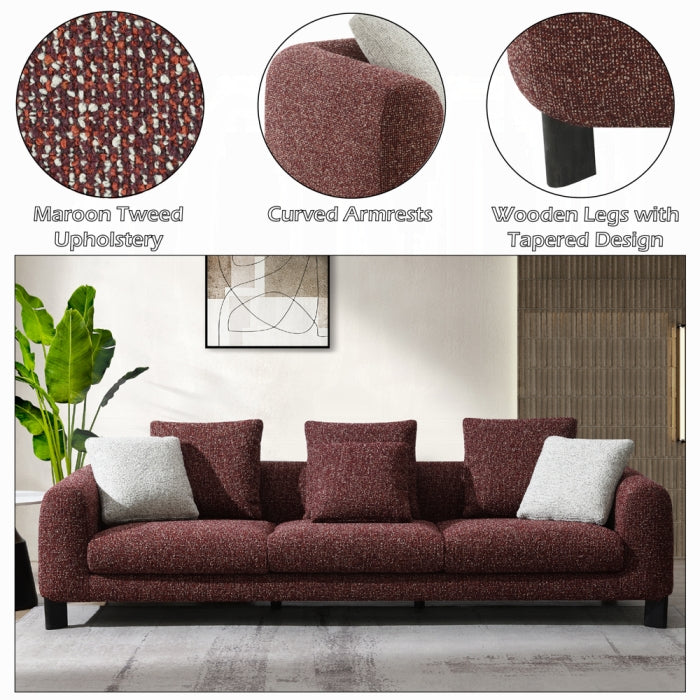 Marde Sofa w/6 Pillows