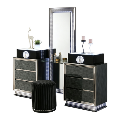 Noira Vanity Set with Stool