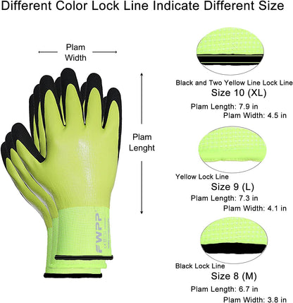 Safety Work Gloves - Double Nitrile Coated Firm Grip (2nd Generation More Wear-resistant), Oil-resistant - Futu With . . .
