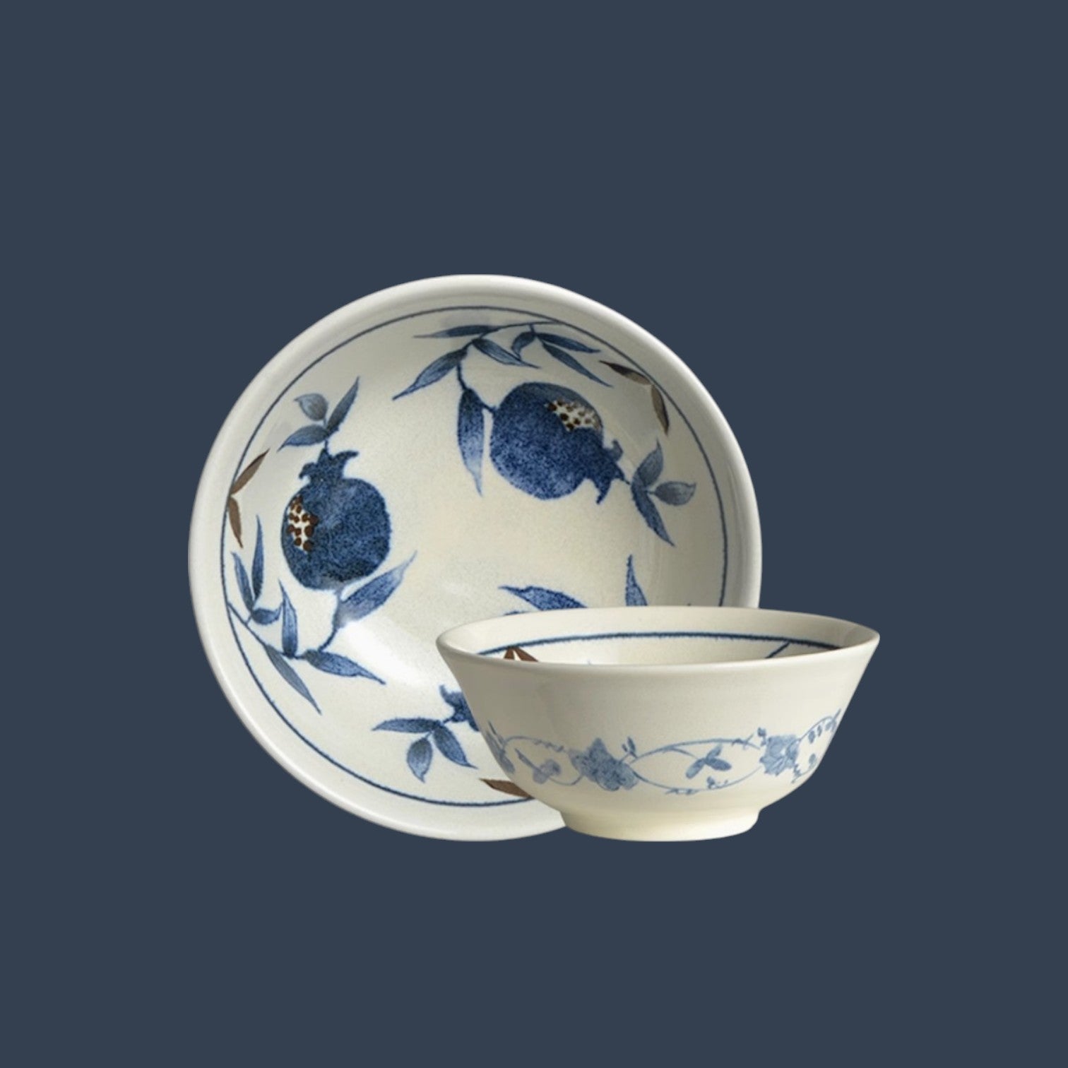 Indigo Pomegranate Dinnerware