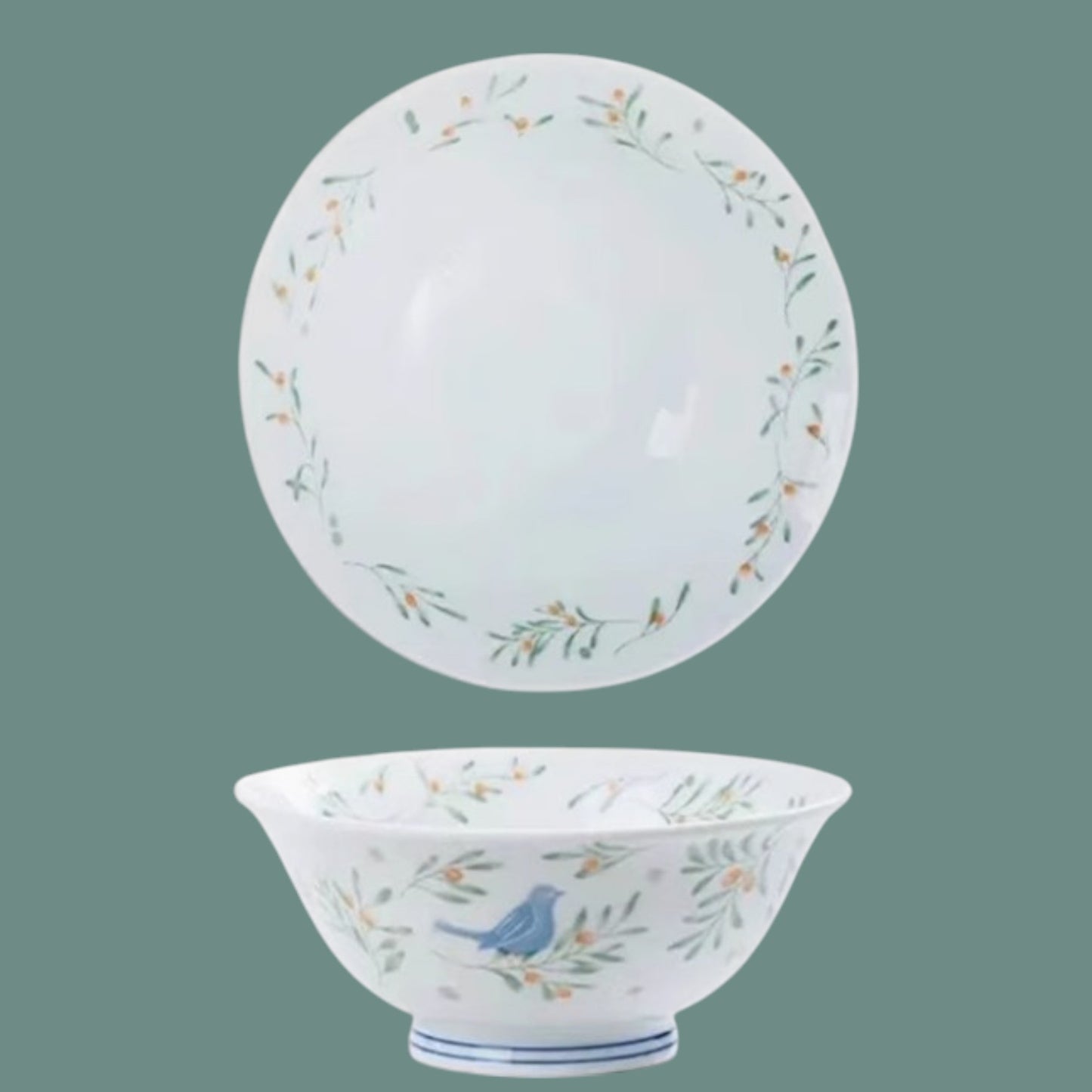 Olive Branch & Sparrow Dinnerware