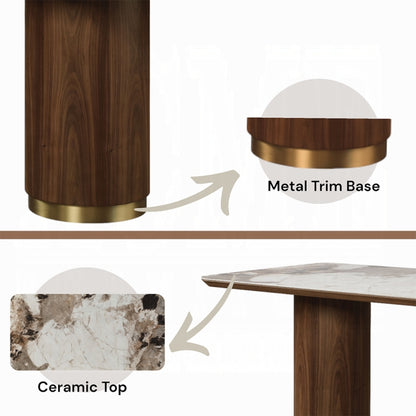 Willena Dining Table w/Ceramic Top