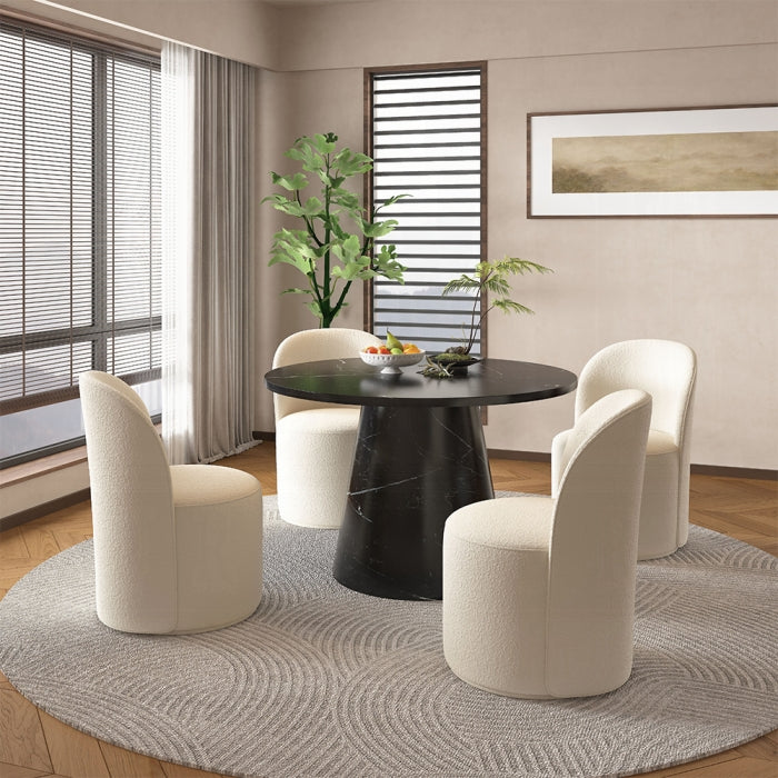 Hollin Dining Table W/Engineered Stone Top