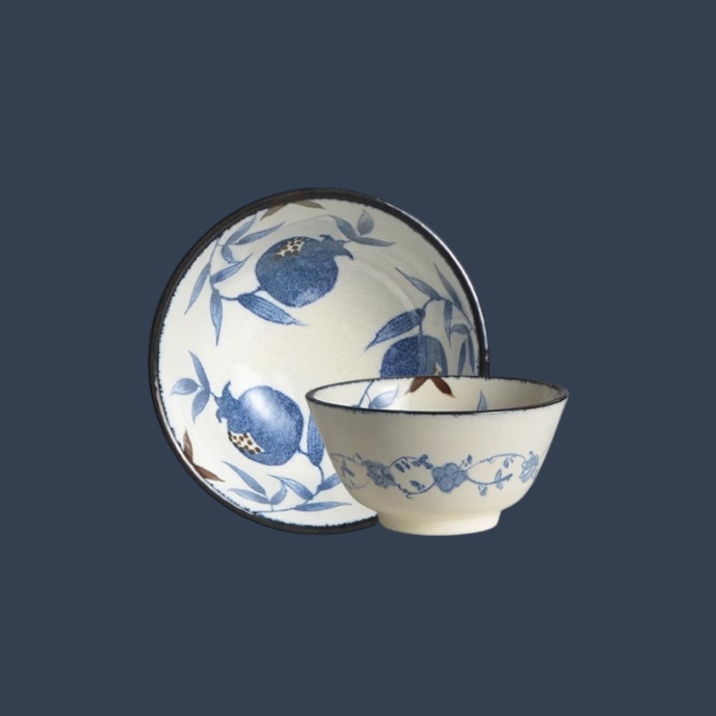 Indigo Pomegranate Dinnerware