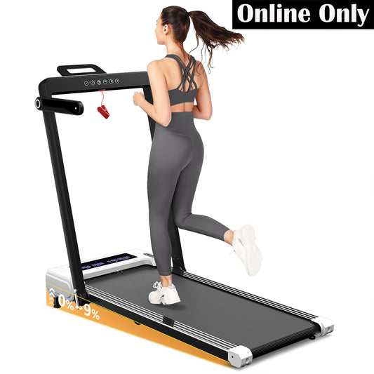 Electric Incline Walking Pad with Foldable Handrail