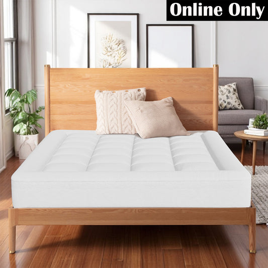 2-in-1 Bamboo Pillow Top & Gel Memory Foam Topper