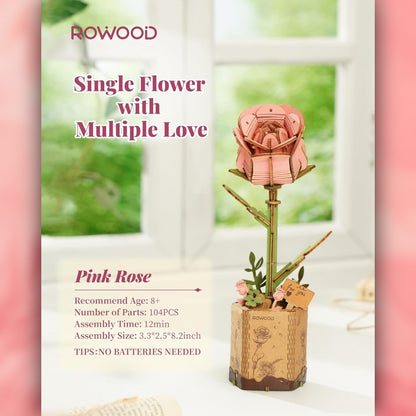 DIY Flower - Pink Rose - Futu With . . .