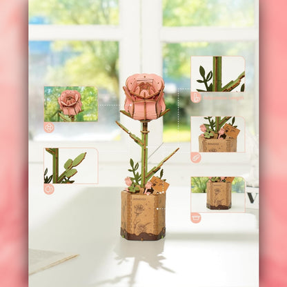 DIY Flower - Pink Rose - Futu With . . .