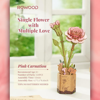 DIY Flower - Pink Carnation - Futu With . . .