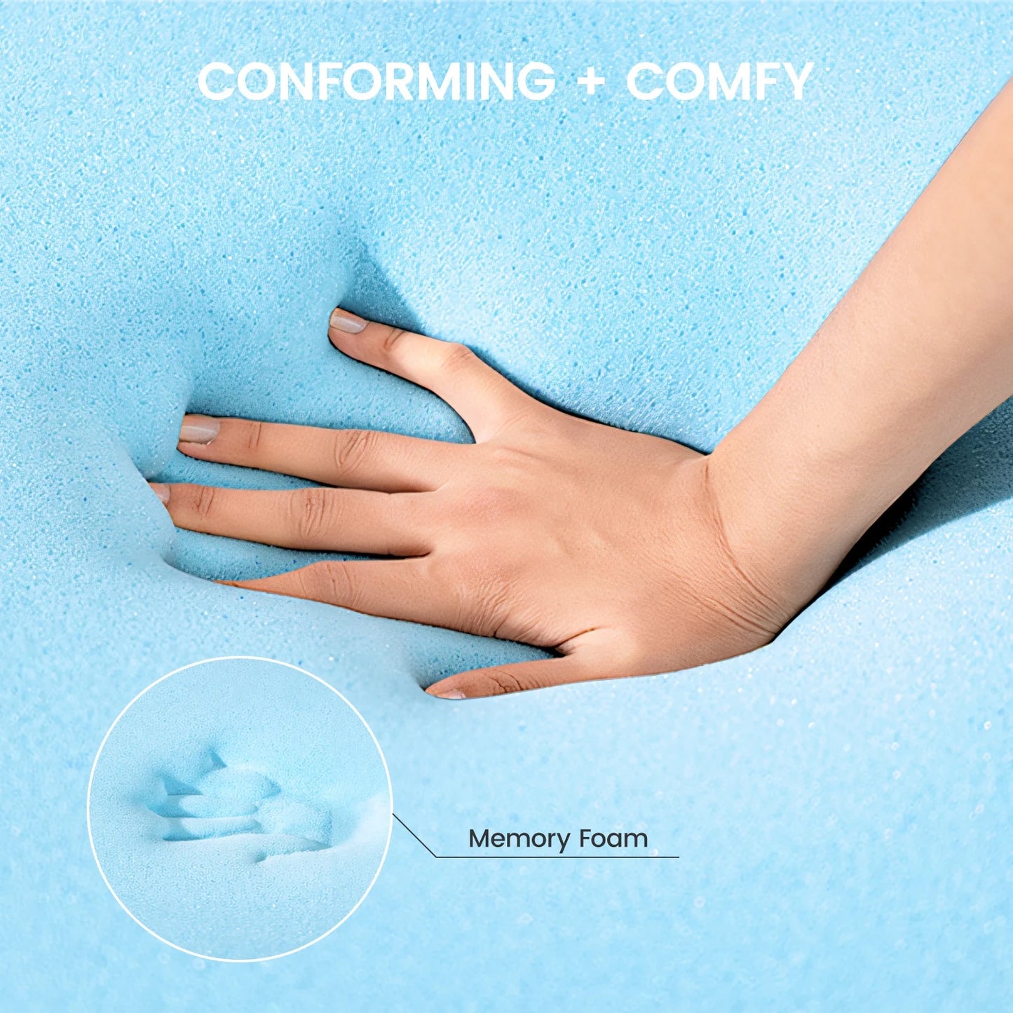 Gel Memory Foam Mattress with Washable Cover