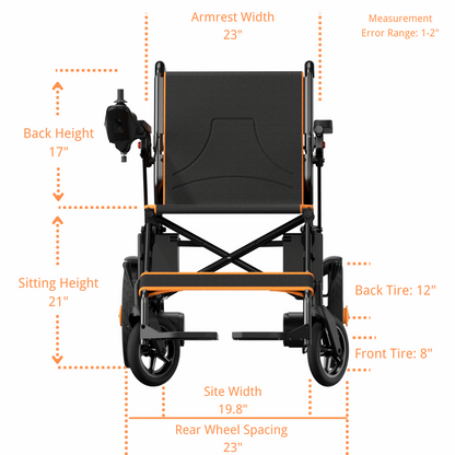Lightweight Foldable Power Wheelchair