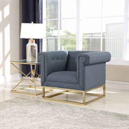 Palmira Linen Club Chair - Futu With . . .