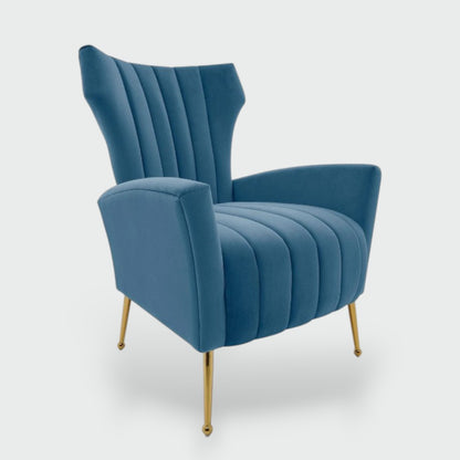 Kaylee Velvet Accent Chair - Futu With . . .