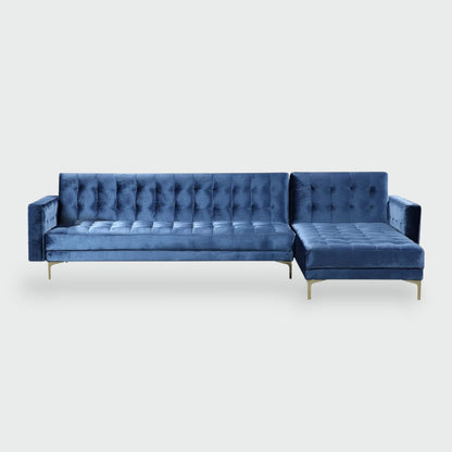 Amanadal Velvet Right Facing Sectional Sofa - Futu With . . .