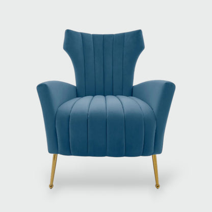 Kaylee Velvet Accent Chair - Futu With . . .