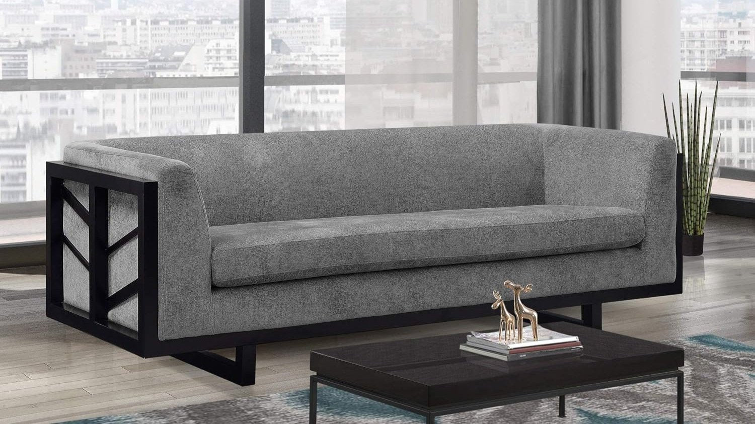 Genevieve 3 seat Sofa grey