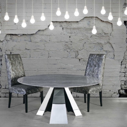 Butterveil Steel Dining Table