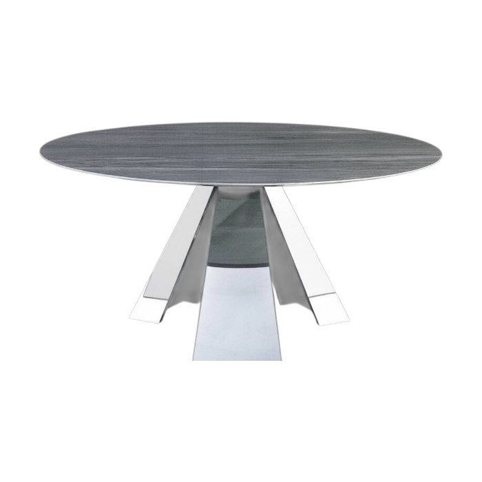 Butterveil Steel Dining Table