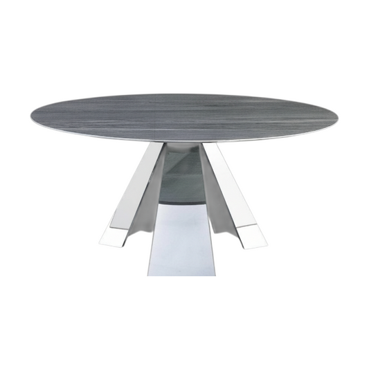 Butterveil Steel Dining Table