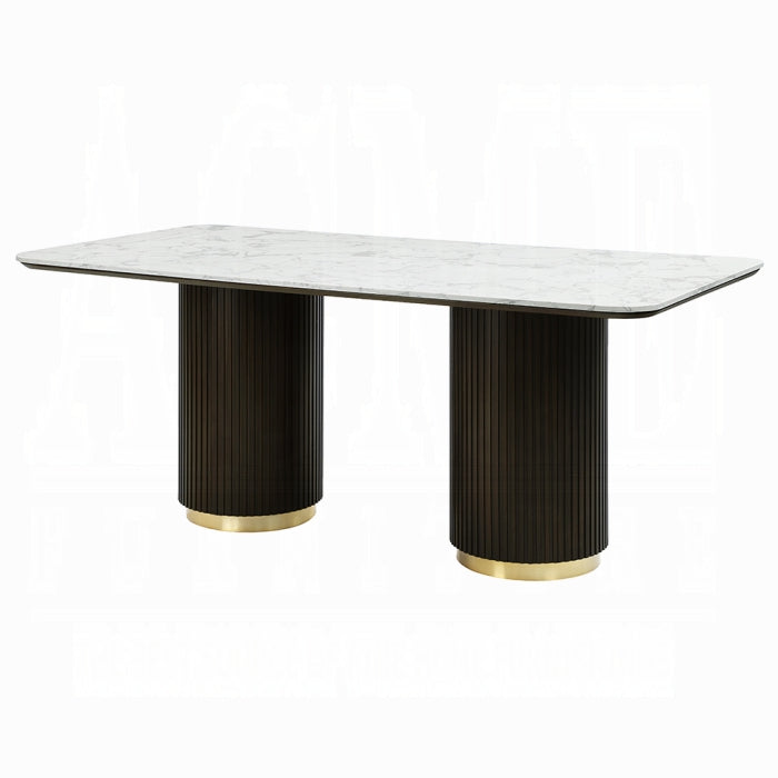Clanten Dining Table w/Marble Top