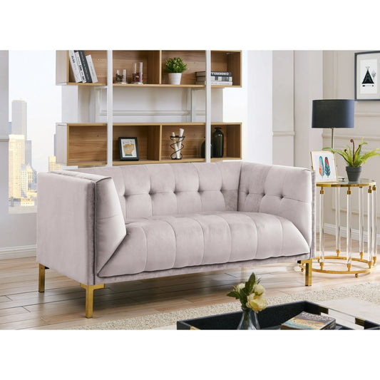 Aster Velvet Loveseat Sofa