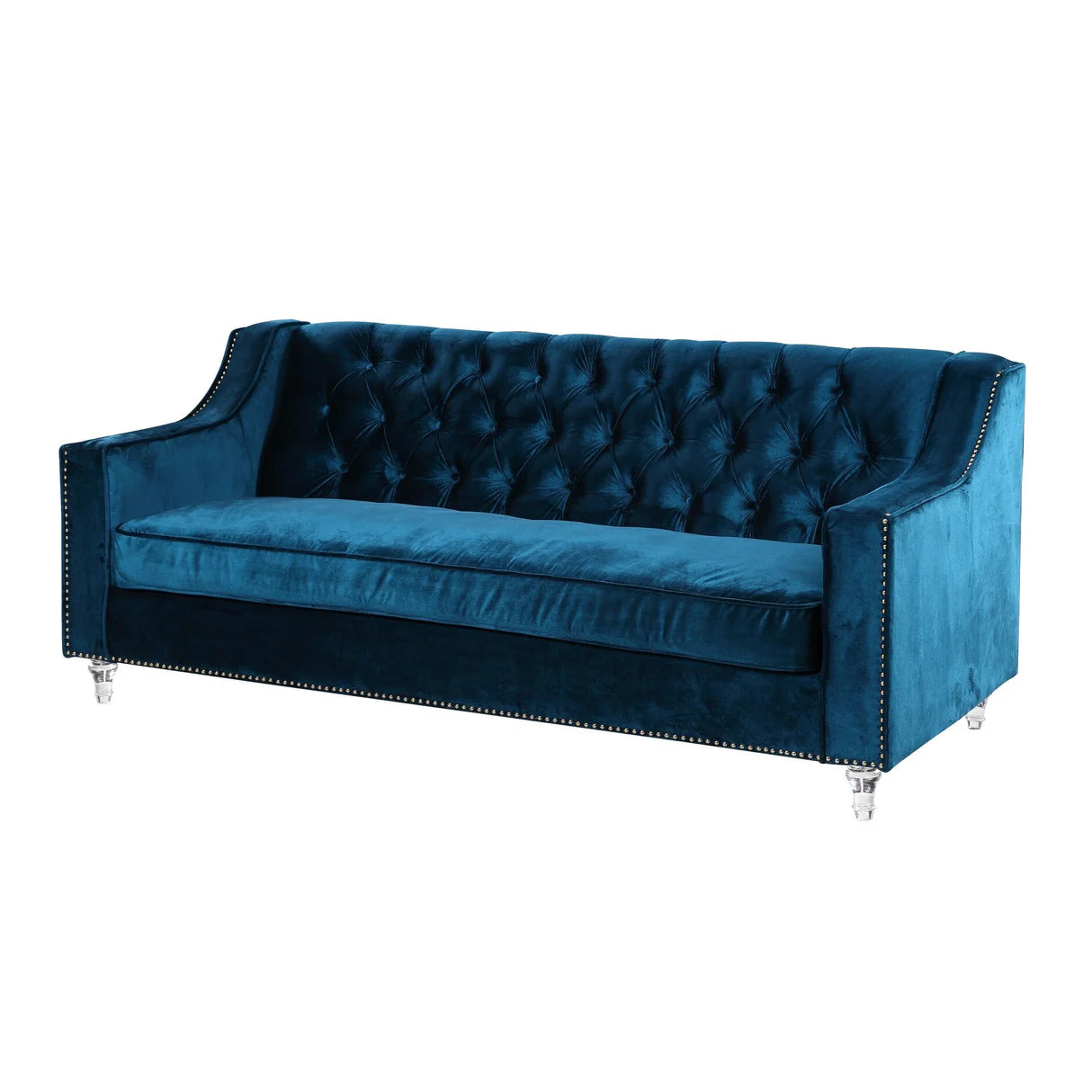 Berry Velvet Sofa