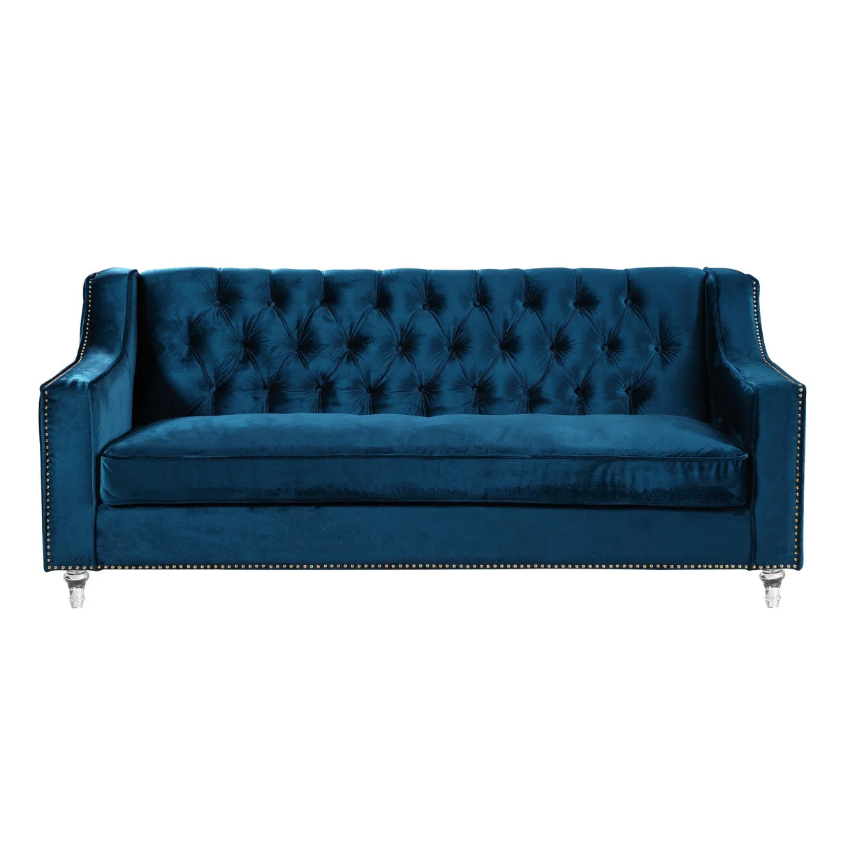 Berry Velvet Sofa