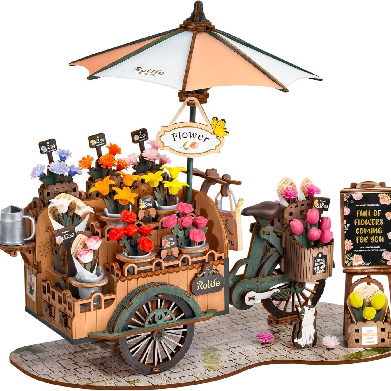 Rolife Creation Set-Blossom Cart(TGS03)