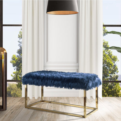 Carolyn Faux Fur Bench - Futu With . . .
