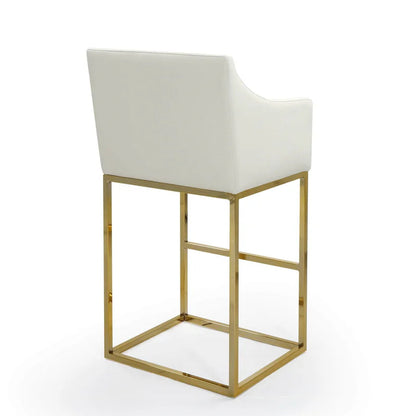 Cordele Faux Leather Counter Stool Chair - Futu With . . .