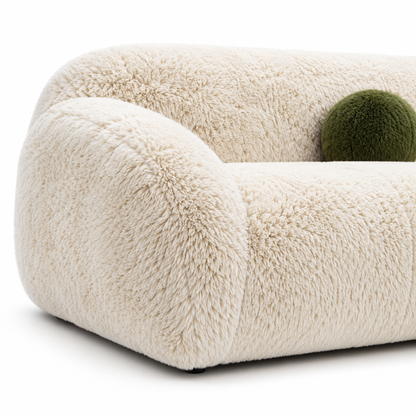 Dawna Fluffy Sofa - Beige