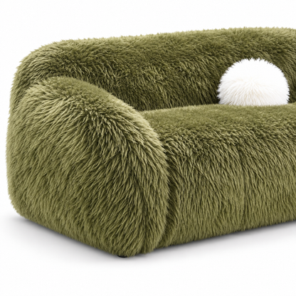 Dawna Fluffy Sofa - Beige