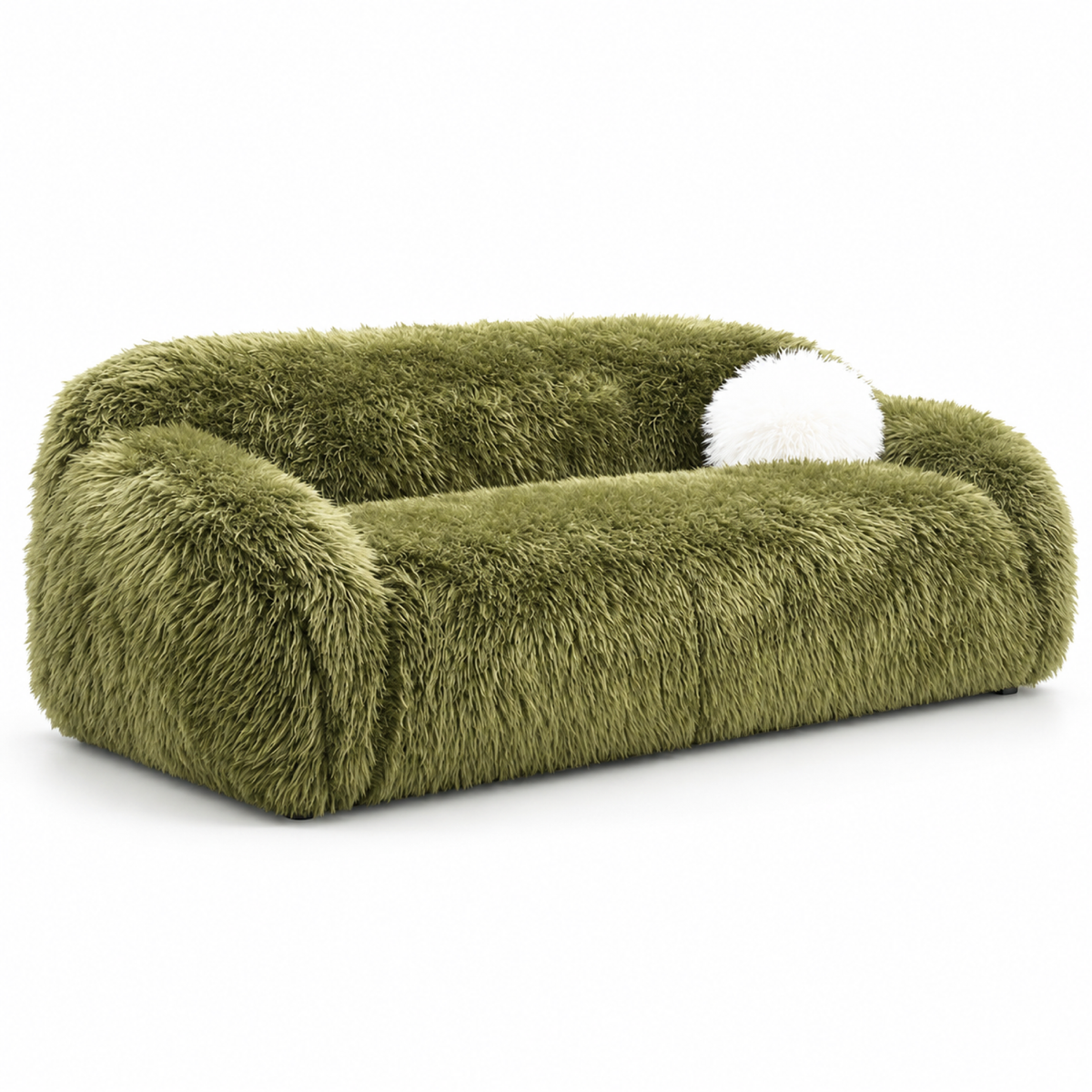 Dawna Fluffy Sofa - Beige