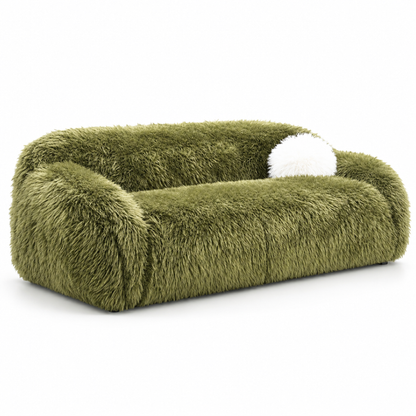 Dawna Fluffy Sofa - Beige