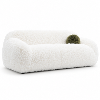 Dawna Fluffy Sofa - Beige