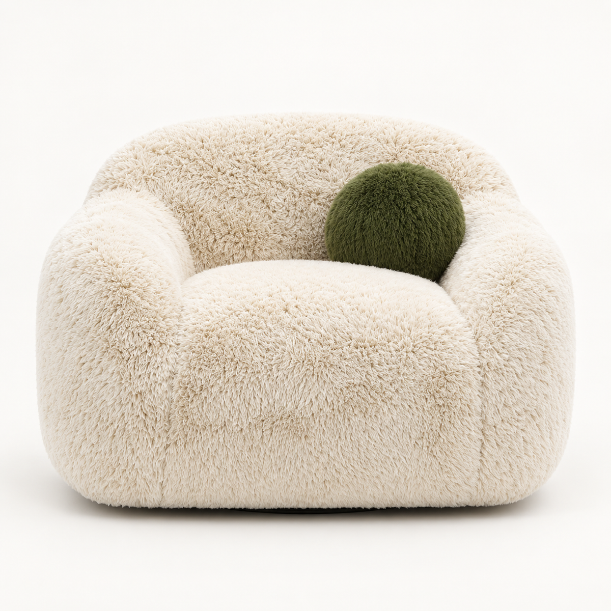 Dawna Fluffy Single Swivel Sofa