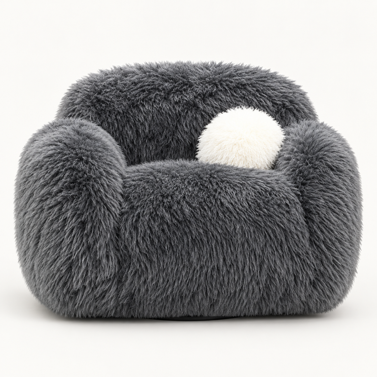 Dawna Fluffy Single Swivel Sofa