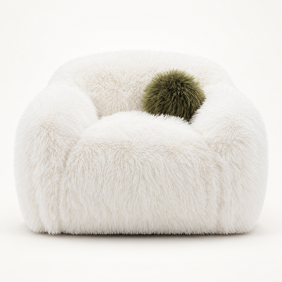 Dawna Fluffy Single Swivel Sofa