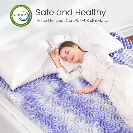 7-Zone Egg Crate Foam Mattress Topper 3