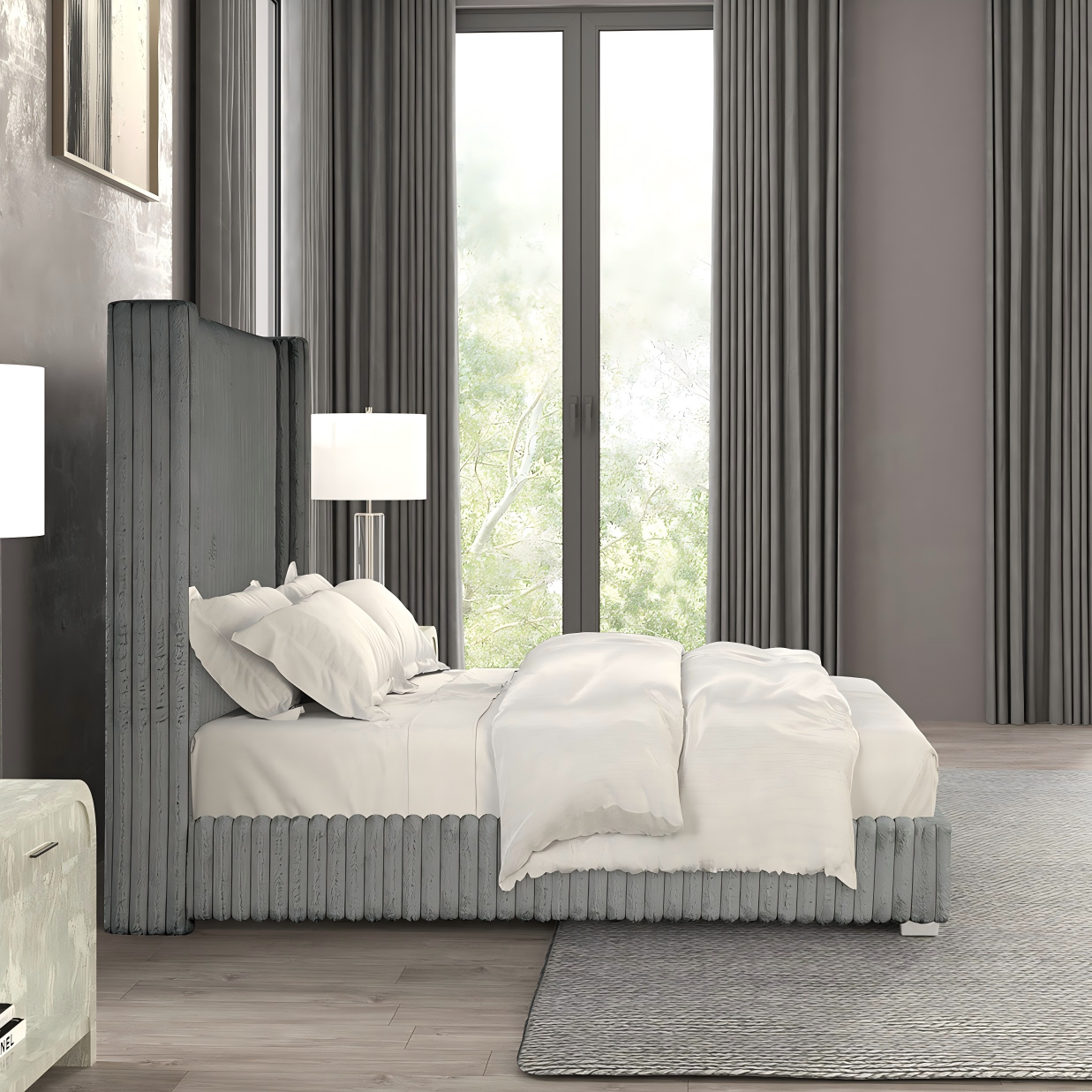 Cadell Bed Frame - Gray