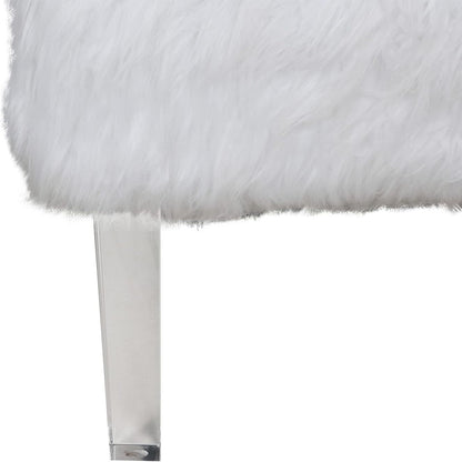 Fabio Faux Fur Accent Chair - Futu With . . .